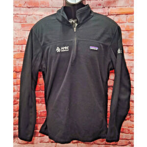 Patagonia Micro D Sweater Men's XL Black Fleece Long Sleeve Quarter Zip Pullover